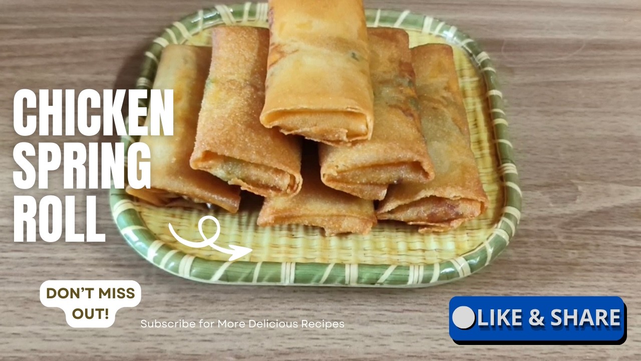 Iftar Special Chicken Spring Roll || How To Make Chicken Spring Roll || Make And Freeze Recipe ||