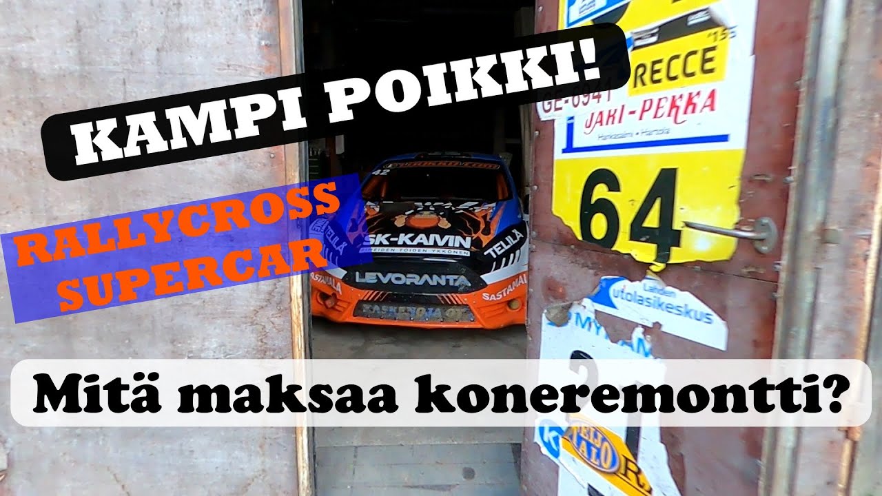 Rallycross supercar koneremontti! Vlog by [HAAB&Auml;G]