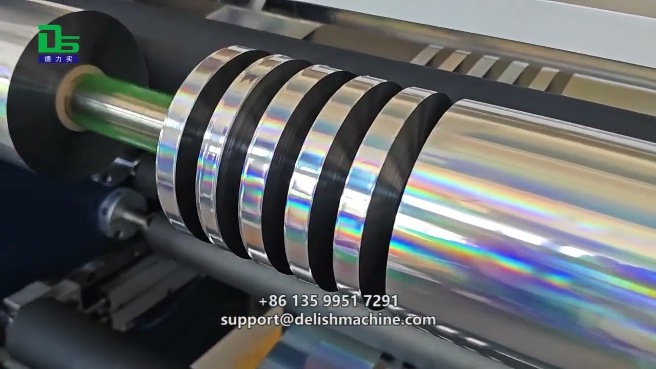 DELISH hot stamping foil slitter rewinder machine, meeting diverse order requirements.