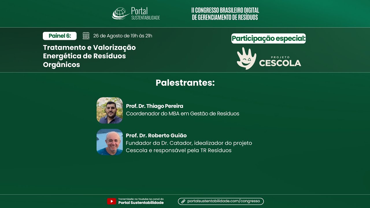 Painel 6 - Tratamento e Valorização Energética de Resíduos Orgânicos