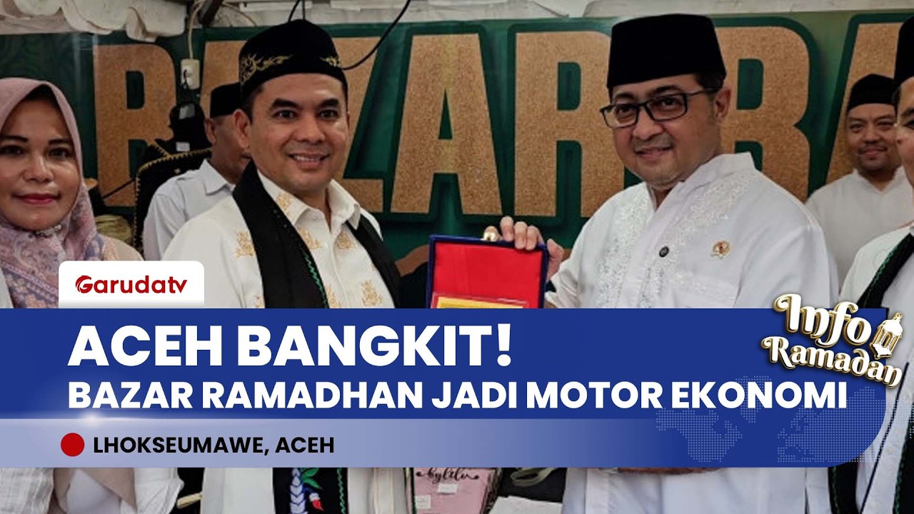 BANGKIT DARI BENCANA! Menekraf Buka Bazar Ramadhan Lhokseumawe, Borong Produk UMKM Aceh!