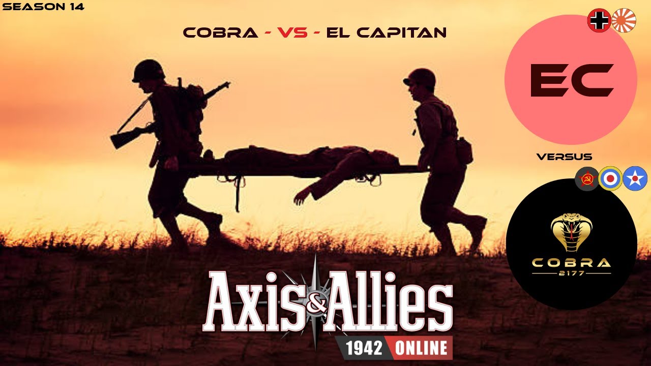 Axis and Allies 1942 Online: Cobra versus EL CAPITAN #beamdog #axisandallies #gameplay