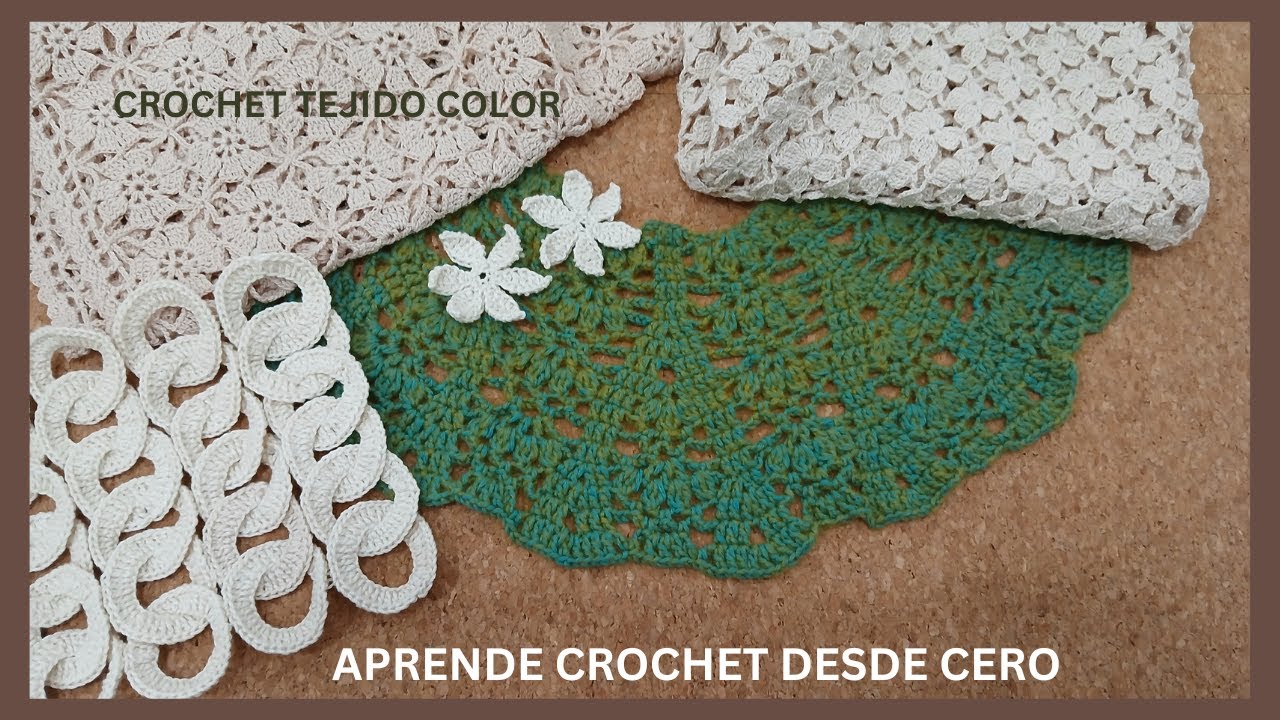 COMO APRENDER CROCHET DESDE CERO /CROCHET PARA PRINCIPIANTES.CLASE #1