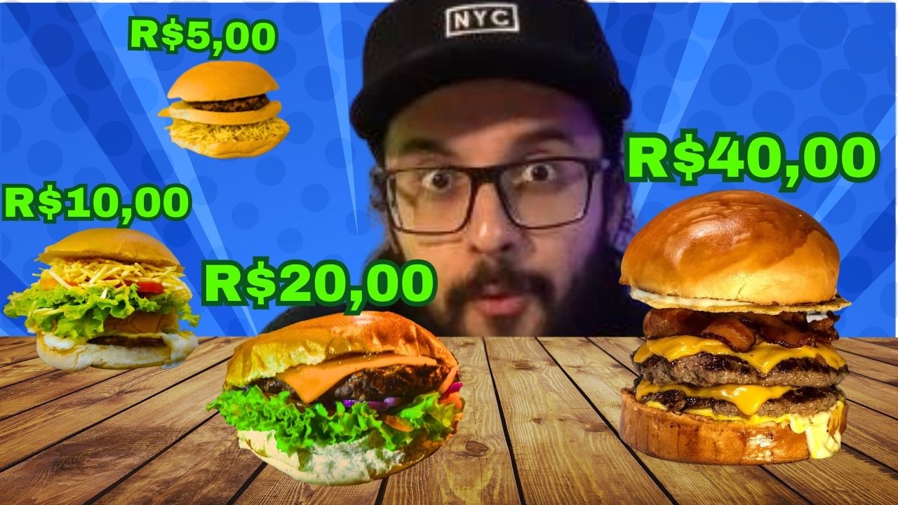 LANCHE BARATO VS CARO
