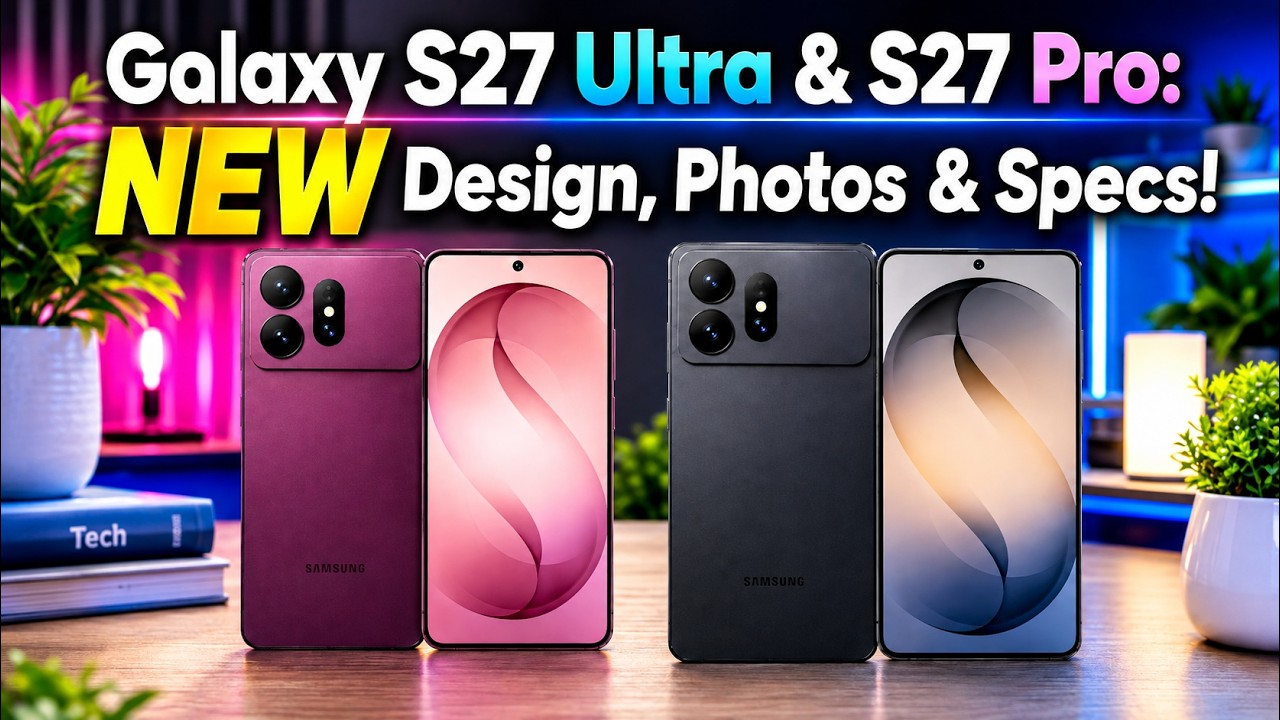 Galaxy S27 Ultra и S27 Pro: НОВЫЙ дизайн, фото и характеристики!