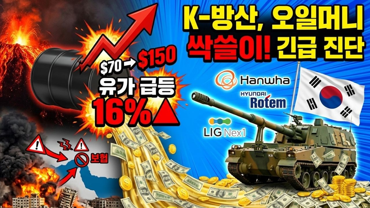전쟁 터지자 한국이 웃는다? 중동 오일머니 93조가 K-방산으로 흘러오는 경로 #미국이란전쟁 #유가폭등 #K방산