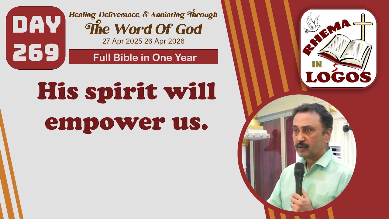 Day 269/365 | Bro. Raghu | Healing Deliverance & Anointing through the Word of GodLogos Voice TV