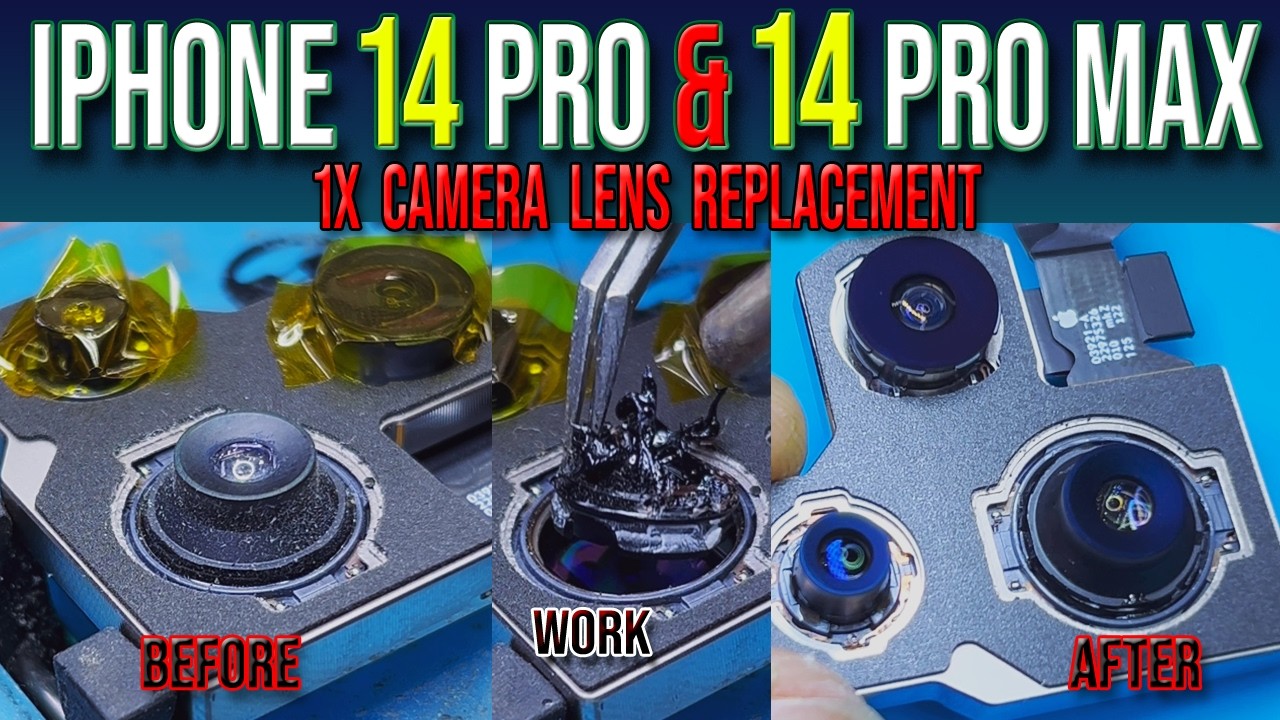 Простые способы замены объектива камеры iPhone 14 Pro и 14 Pro Max 1x.
