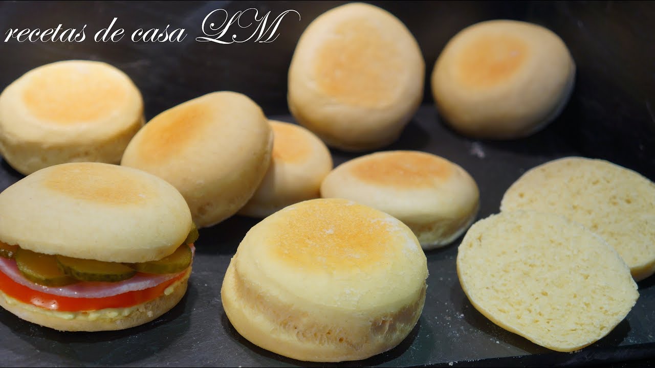 MUFFIN INGLÉS O PAN SIN HORNO RECETA FÁCIL