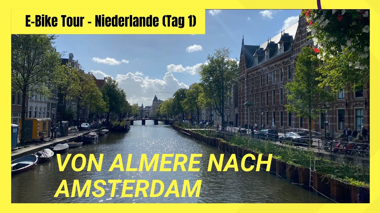 E-Bike Tour Holland - von Almere nach Amsterdam 58 km / iPhone 14 Pro Test-Footage in 4K