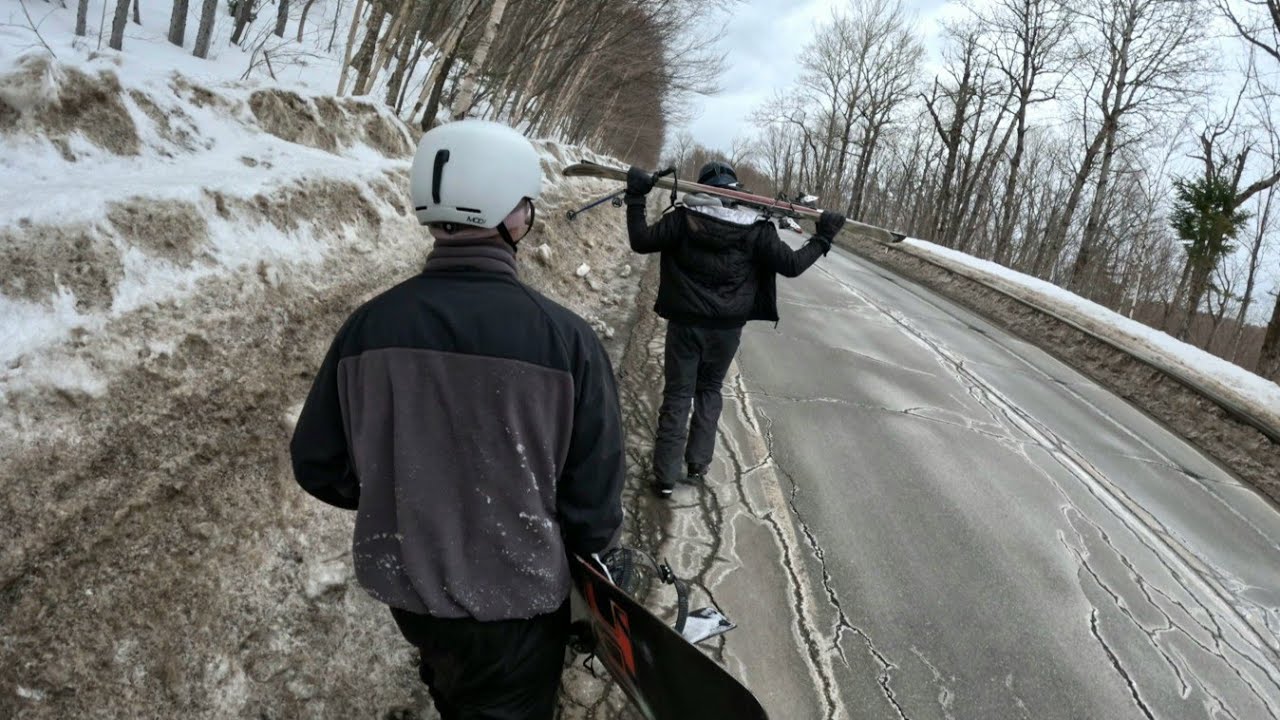 Riding Out of Resort at Jay Peak | SNOWBOARDING
