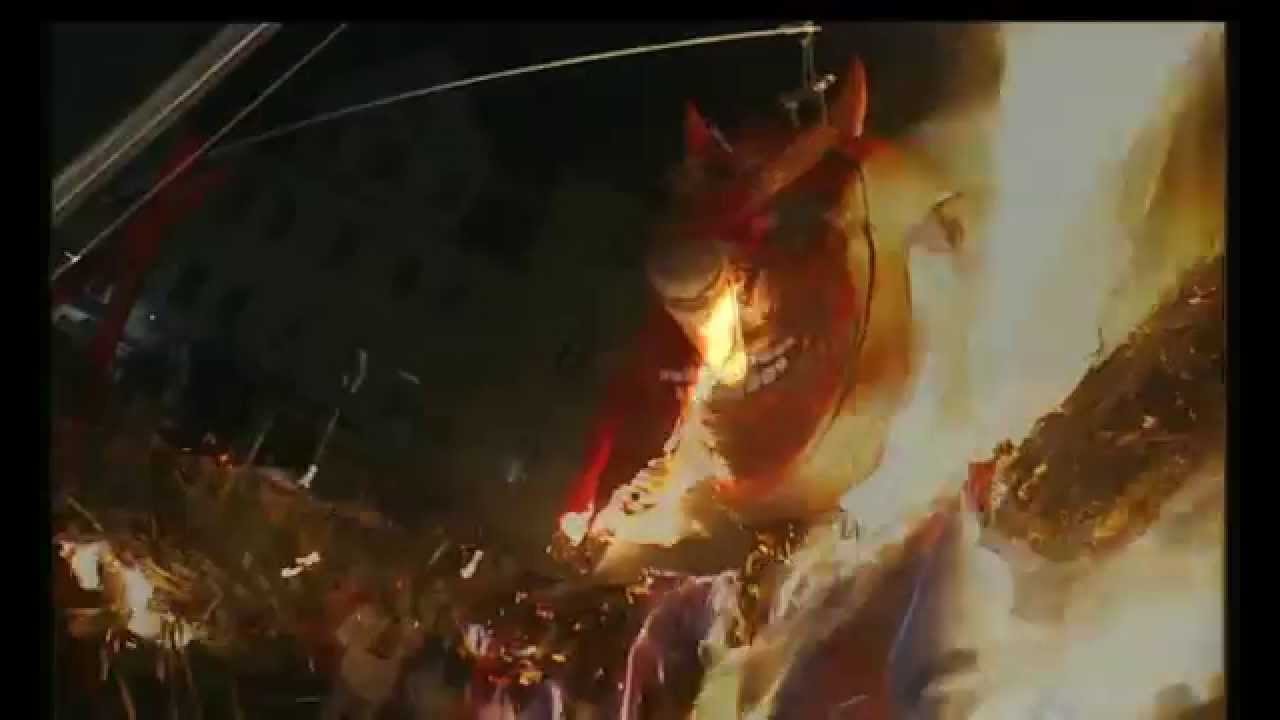 Teufel Verbrennung, löschen des Feuers, Lullusfest Bad Hersfeld