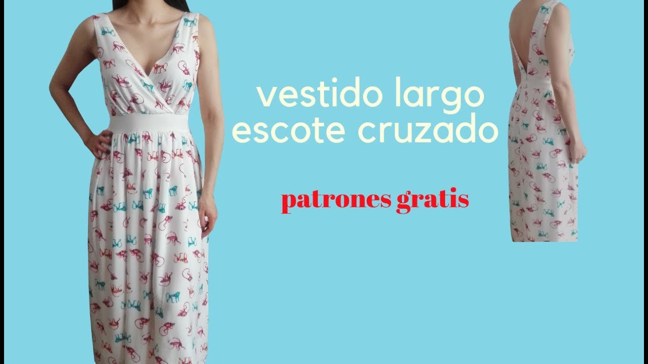 Cómo hacer VESTIDO LARGO/paso a paso/Corte y confección