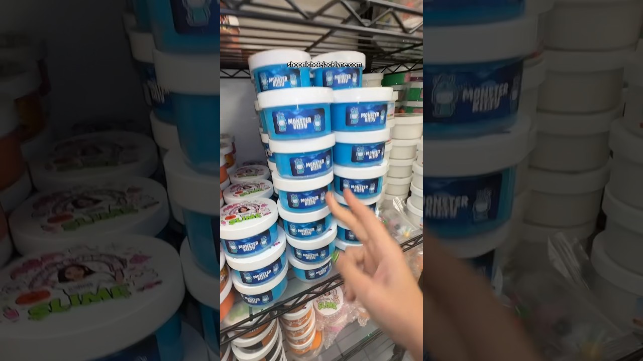 Someone spent $600 in my slime store😳😳😳 #slime shopnicholejacklyne.com part 1