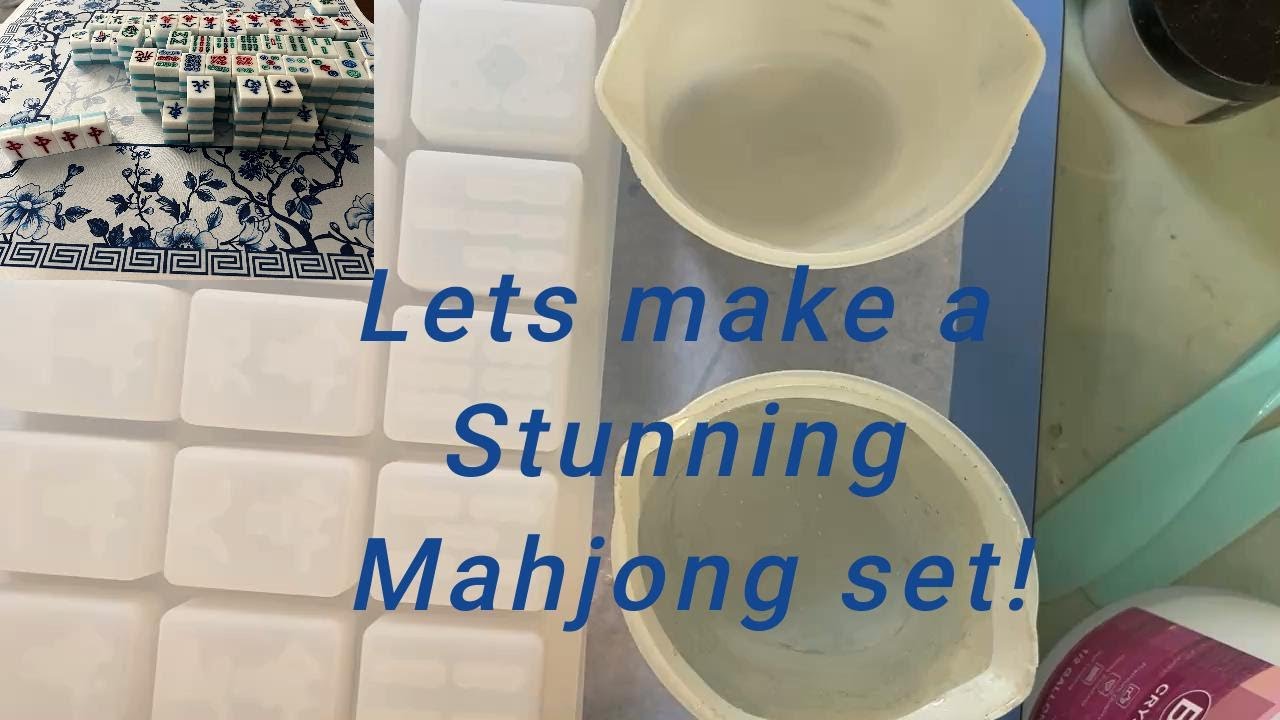 Resin Project - How to make a Stunning Mahjong Set! #mahjong #diy