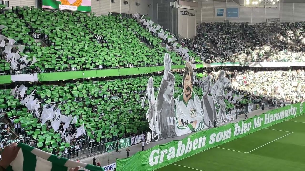Hammarby - Malmö tifo Kenta Ohlsson