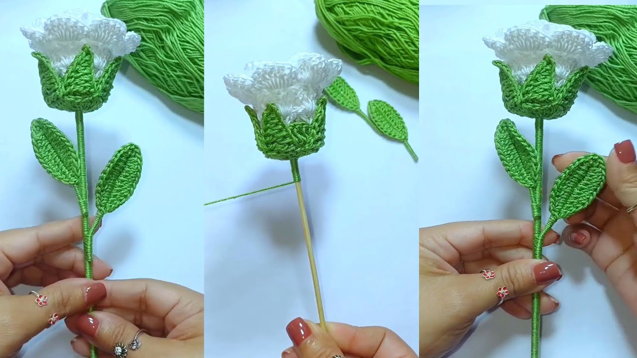 Como Hacer ROSAS a CROCHET Paso a Paso/ TUTORIAL Flores a Crochet