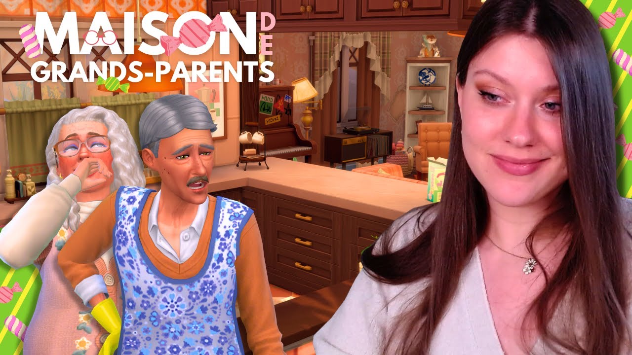 On termine de meubler l'ADORABLE maison de ces GRANDS-PARENTS 🍭 | SIMS 4