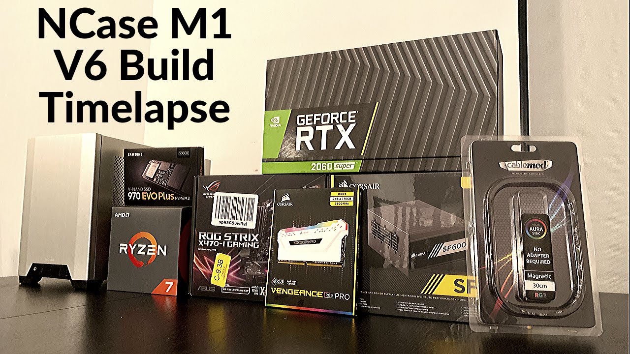 SFFLAB NCASE M1 V6 Silver Gaming PC Build Timelapse