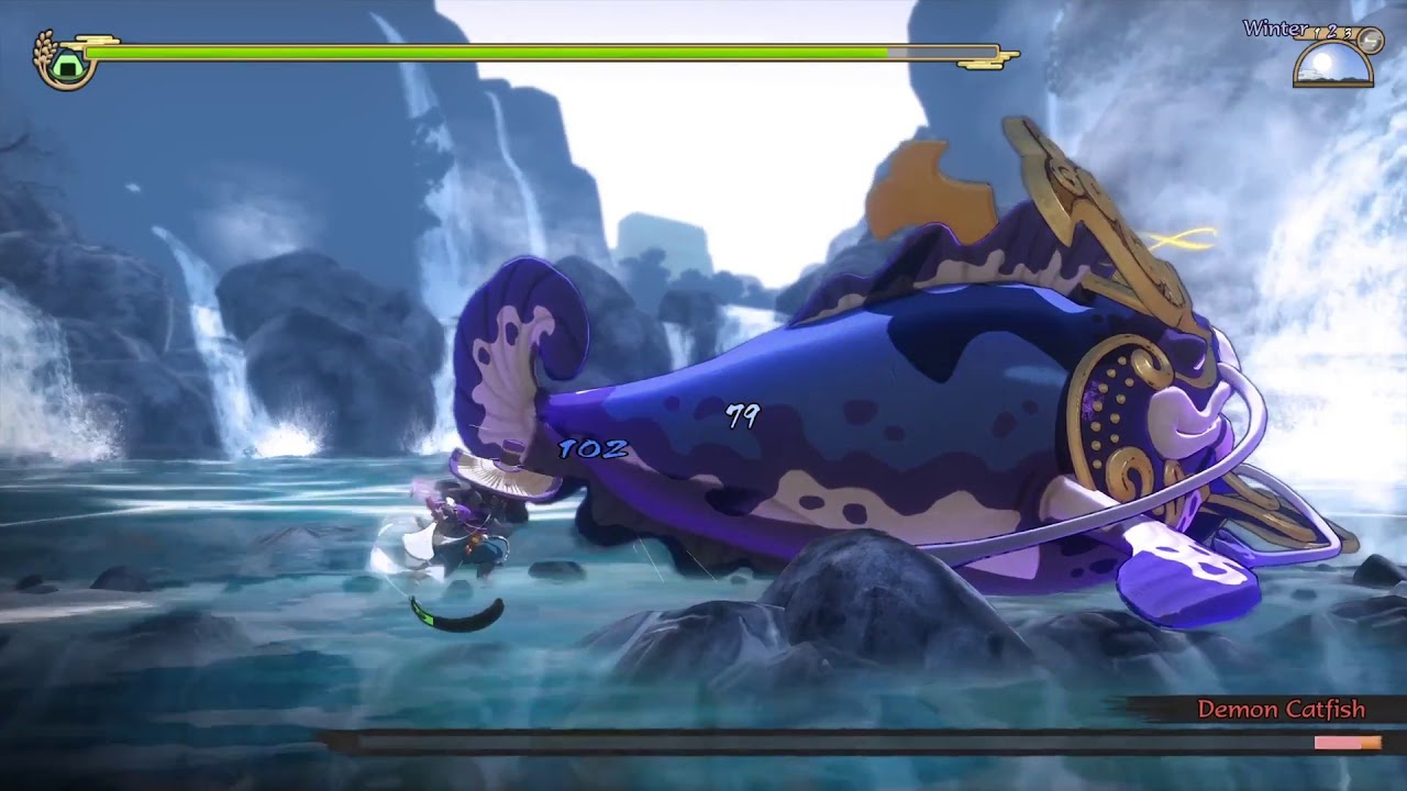 Sakuna: Of Rice and Ruin - Demon Catfish