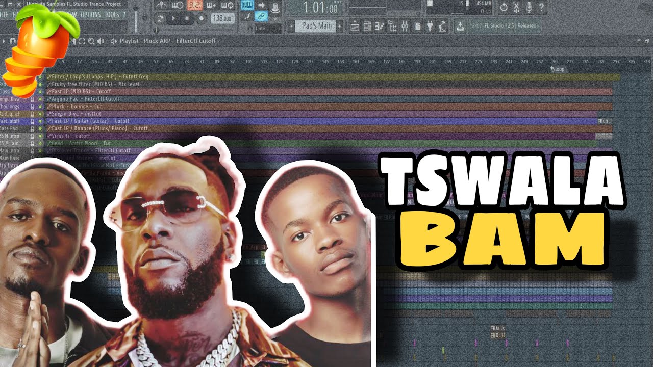 TitoM, Yuppe & Burna Boy - Tshwala Bam (Official Beat Remake) Step by Step in Fl Studio 21.