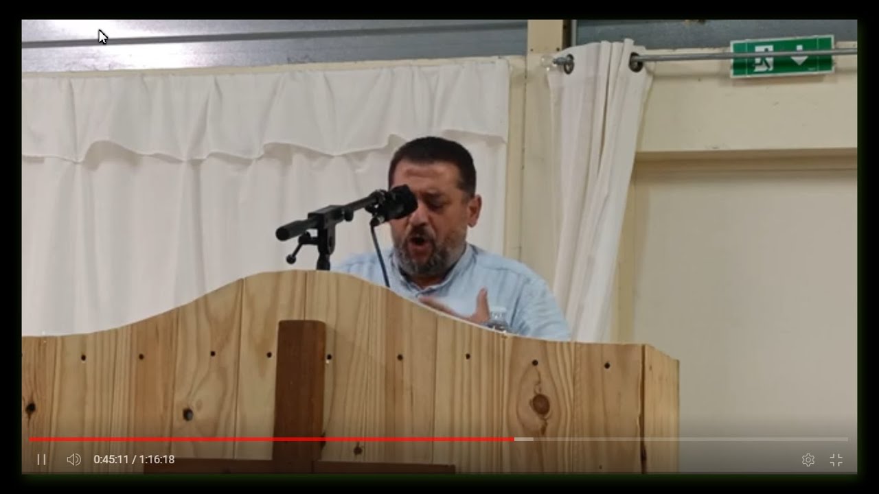 pasteur Paul de Perpignan   père du pasteur Ismaël le 21 04 2023 vendredi soir