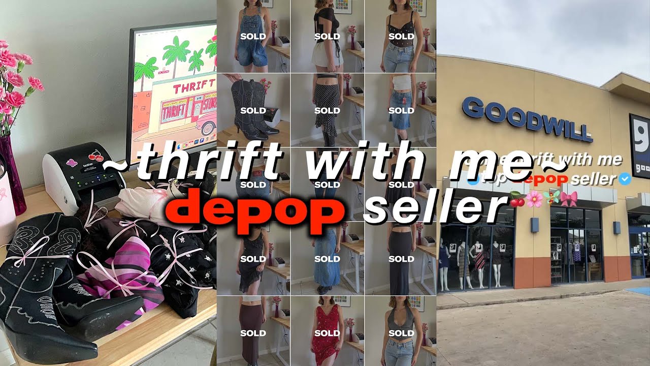 Y2K THRIFT WITH ME | FULL TIME DEPOP SELLER 🎀🍒
