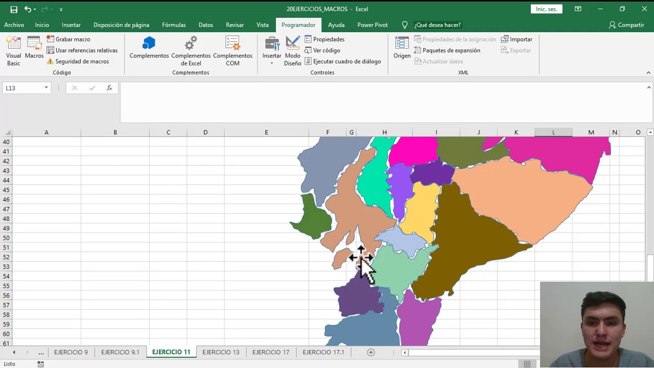 CREAR UN MAPA INTERACTIVO CON LA FUNCION DE MACROS
