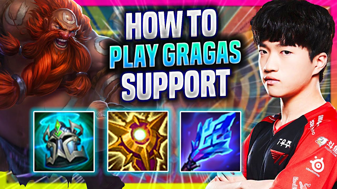 LEARN HOW TO PLAY GRAGAS SUPPORT LIKE A PRO! - T1 Keria Plays Gragas Support vs Taric! |