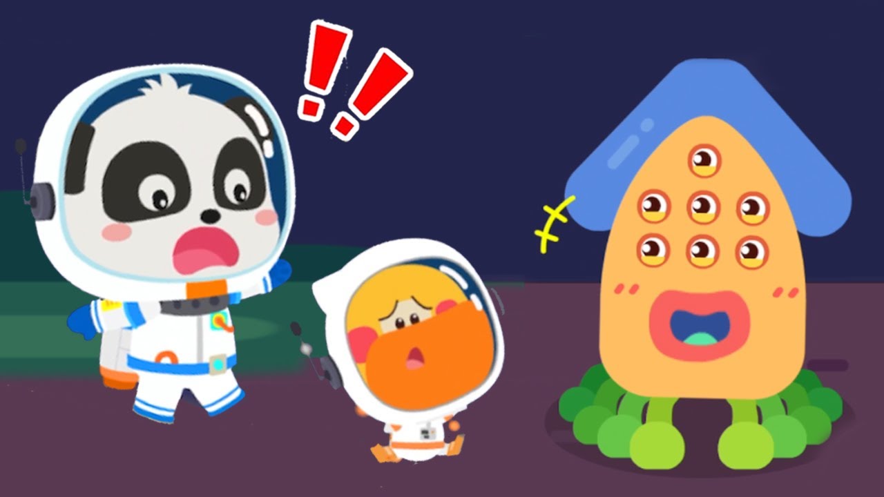 Little Panda's Learning Academy #31 - Join Kiki & Quacky to Find the Aliens - BabyBus Games