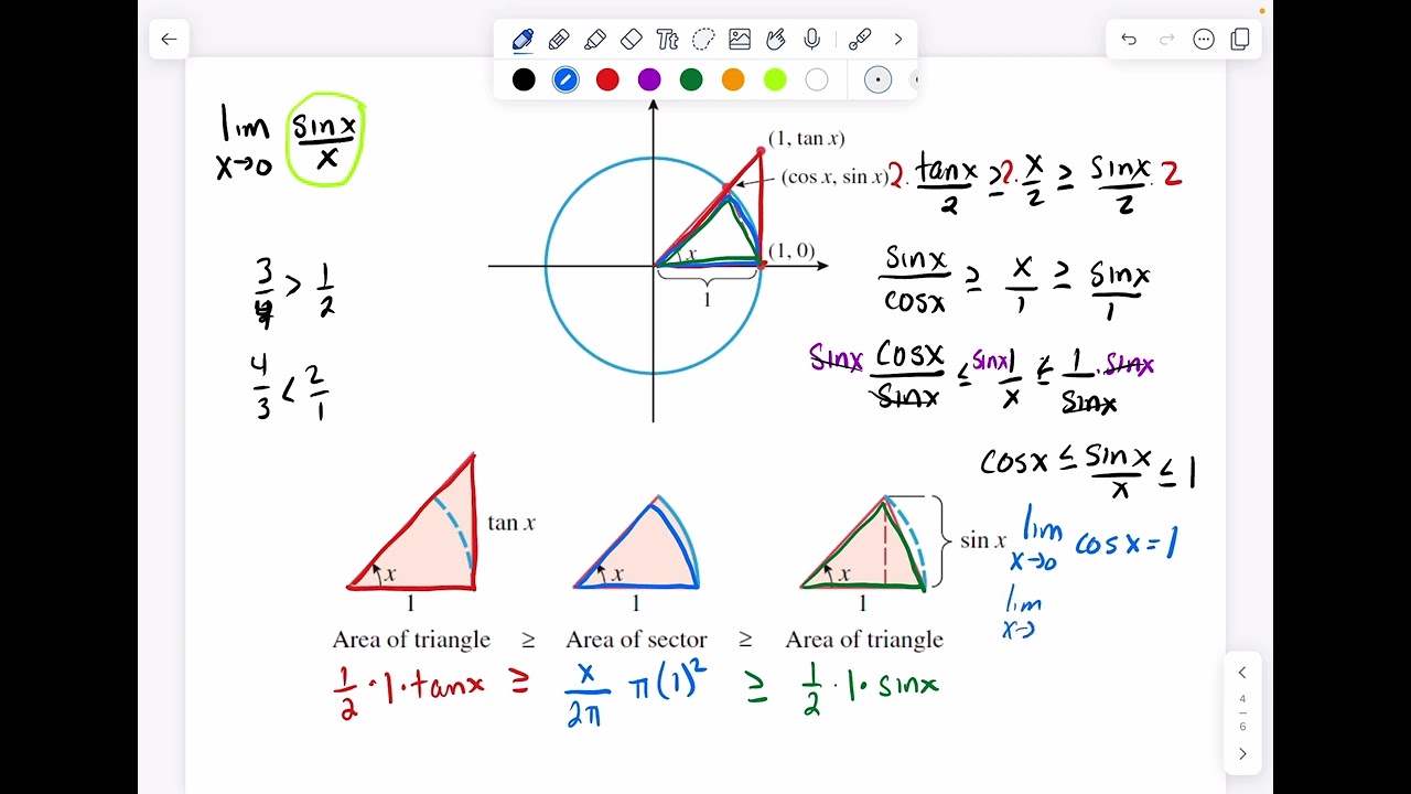1.3 - Squeeze Theorem and Trigonometric Limits