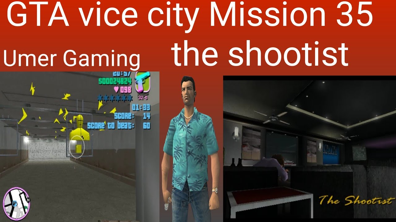 GTA Vice City Mission 35 The Shootist | Sharp Shooting Challenge | Umer Gaming