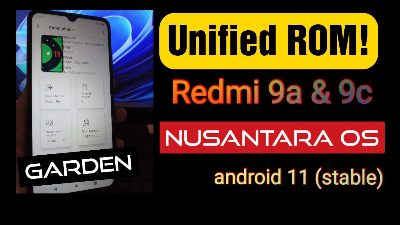 Redmi 9A и 9C унифицированная прошивка | Nusantara OS (Android 11,12,12L)