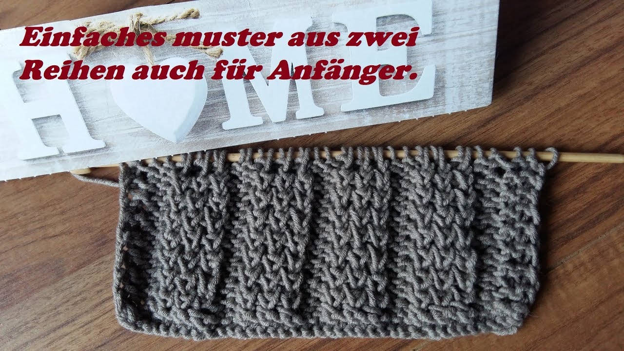 541*Einfaches muster aus zwei Reihen auch für Anfänger.Tutorial Handarbeit
