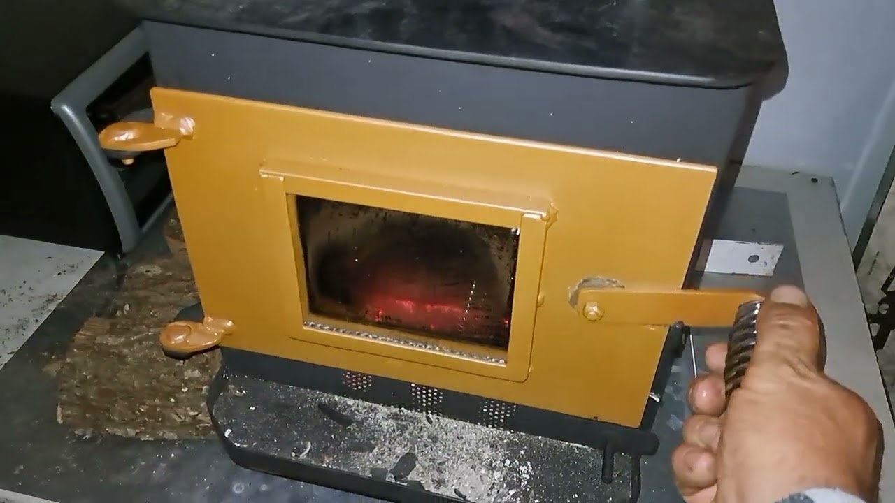 custom mini wood stove for camper or rv.
