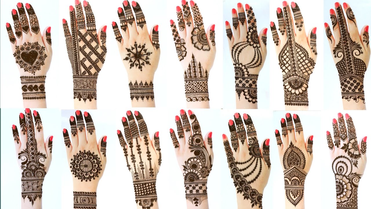 Top 15 Beautiful Mehndi design for back hands | Eid special Mehendi designs | Simple Mehndi designs