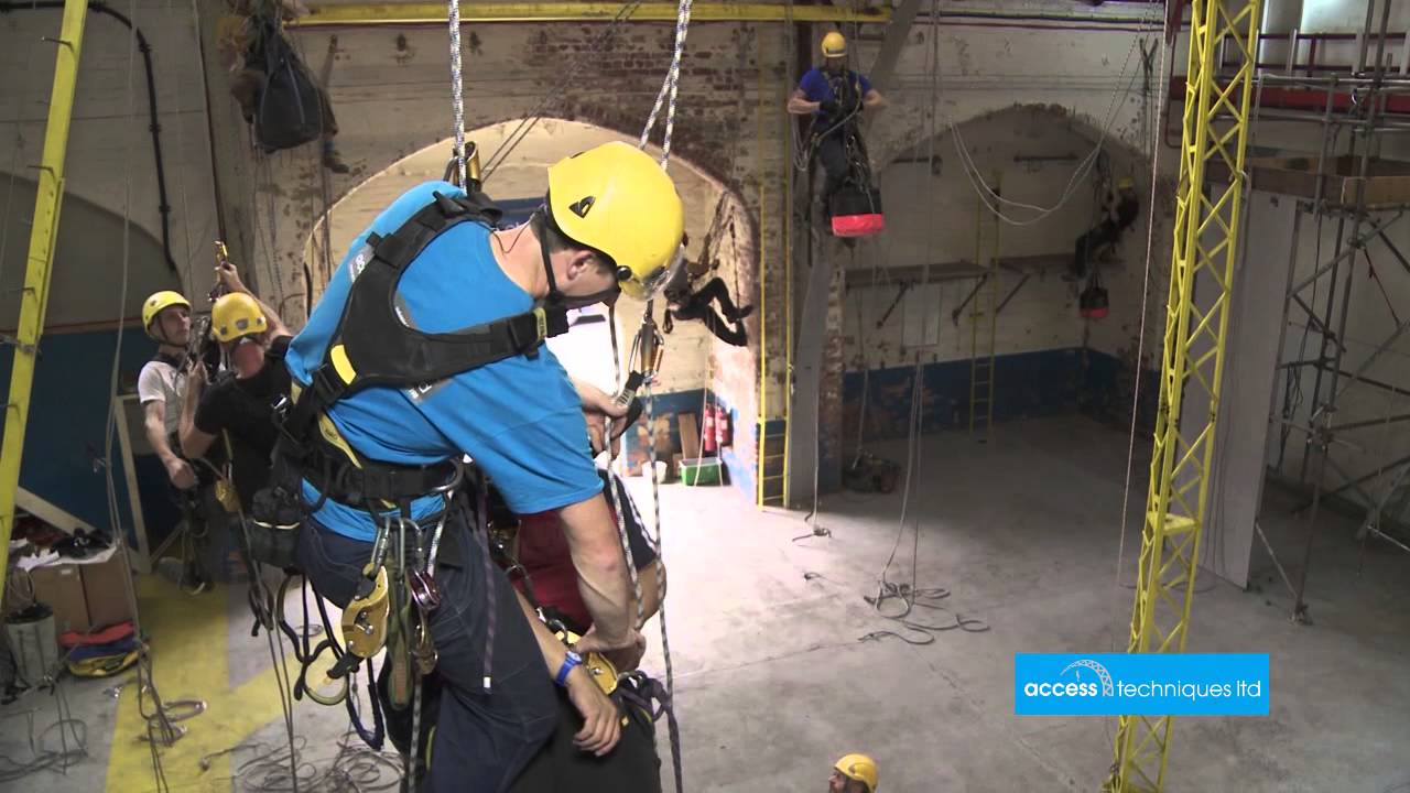 Rope Access rescue in descent Access Techniques Ltd