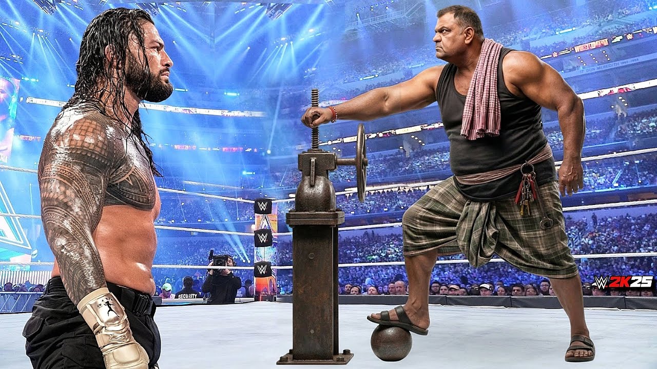 WWE 2K25 - Роман Рейнс против Лунги Босса - ПОЛНЫЙ МАТЧ | WWE 2K 2 февраля 2026 г.
