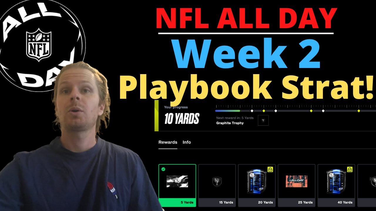 NFL All Day Week 2 Playbook Strategy!