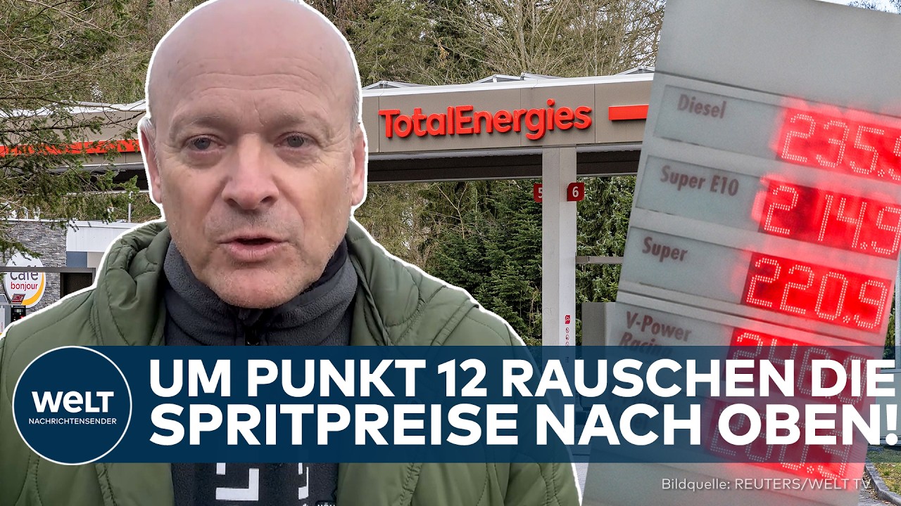 DEUTSCHLAND: Um Punkt 12 rauschen die Spritpreise nach oben! &ndash; WELT pr&uuml;ft Wirkung der Tank-Regelung!
