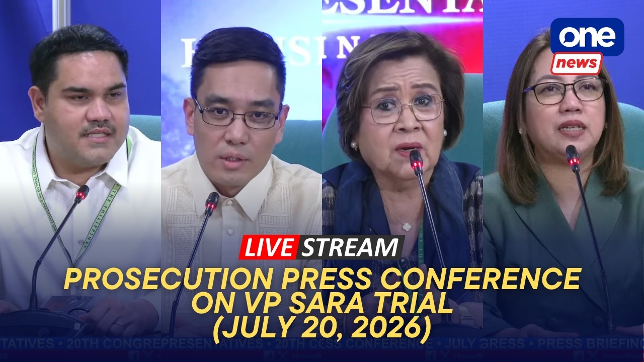 LIVE | House Prosecution team holds press conference #VPSaraOnTrial (July 20, 2026)