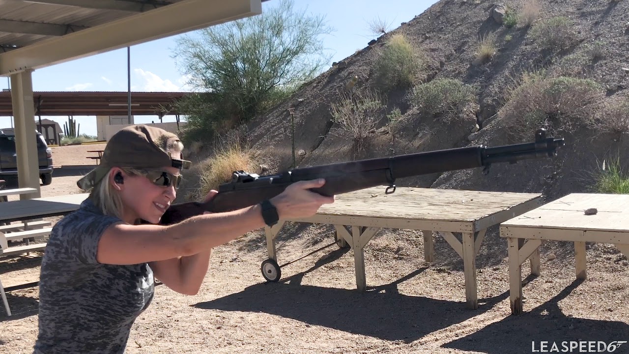WWII Original M1 Garand 30-06 In Action!