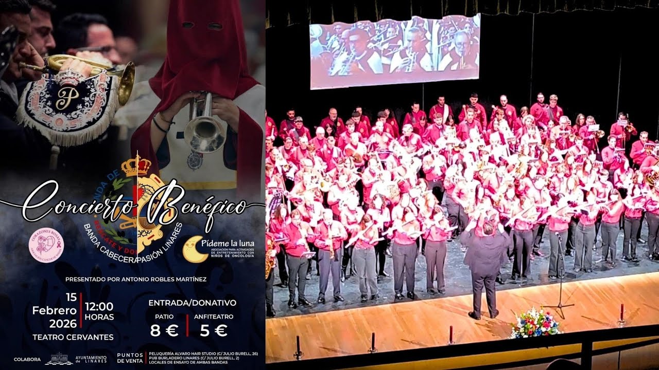 VUELA  -  BANDA CABECERA RESCATE (CONCIERTO BENÉFICO).  LINARES 2026.