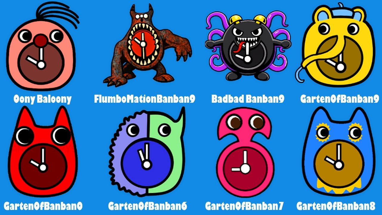 Garten of Banban 0,6,7,8,9 All New Bosses & All Jumpscares: Oony Balloony,Flumbomination ,BadBad...