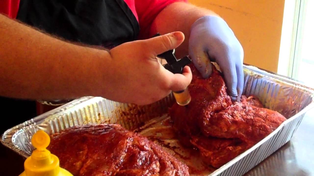 How To Inject Pork Butts BBQ - Pork Butt Recipe