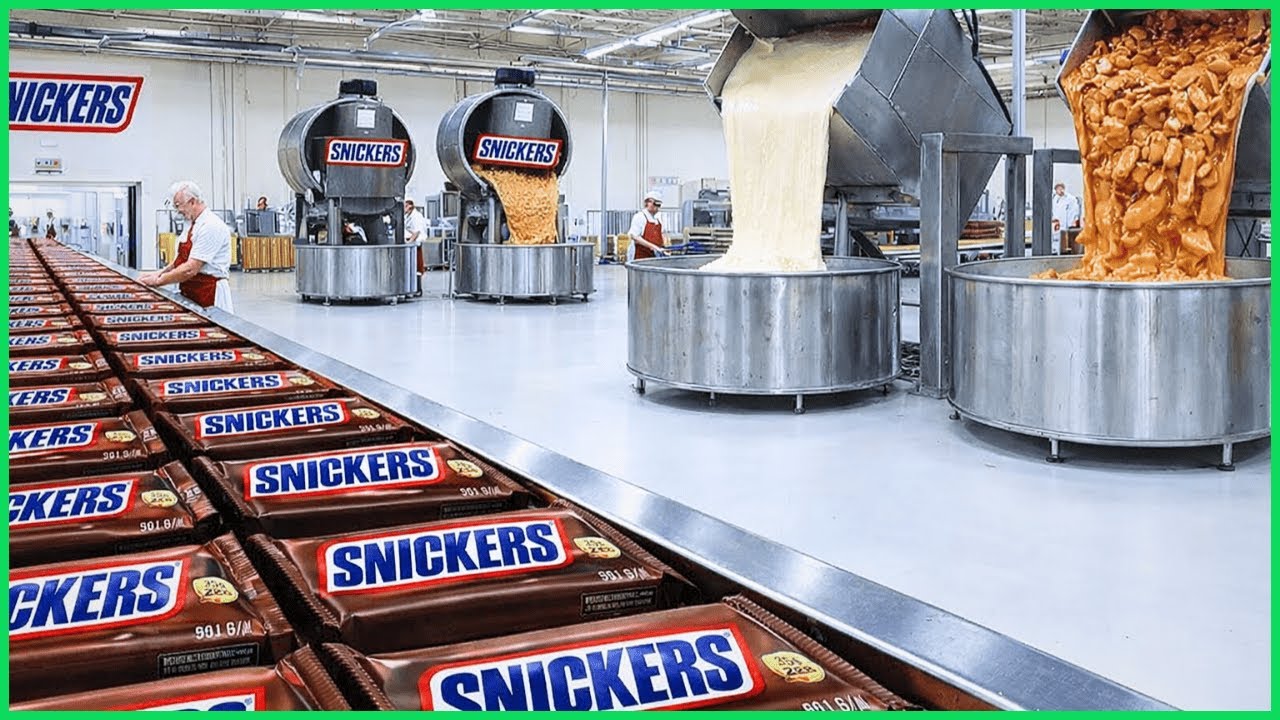 How Snickers Are Made | Inside the Factory That Makes Your Favorite Candy!