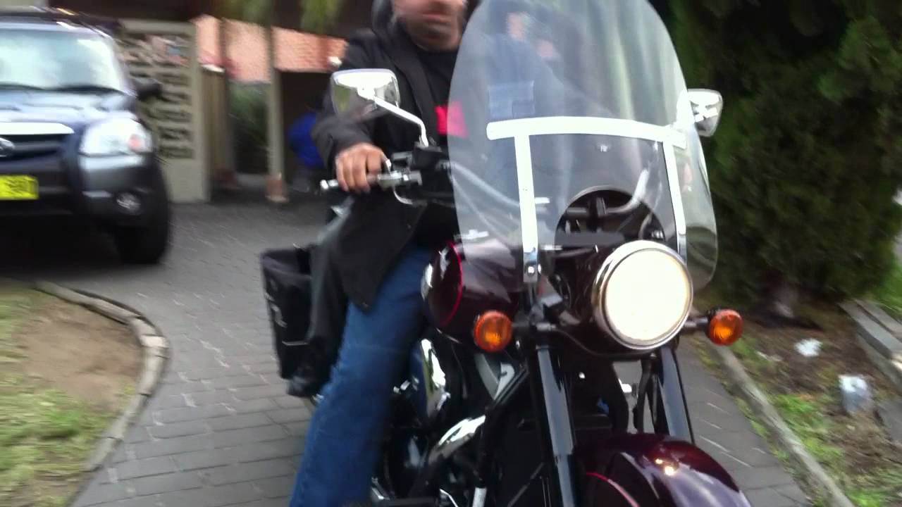 Mark goes for a quick ride on his Kawasaki Drifter 1500