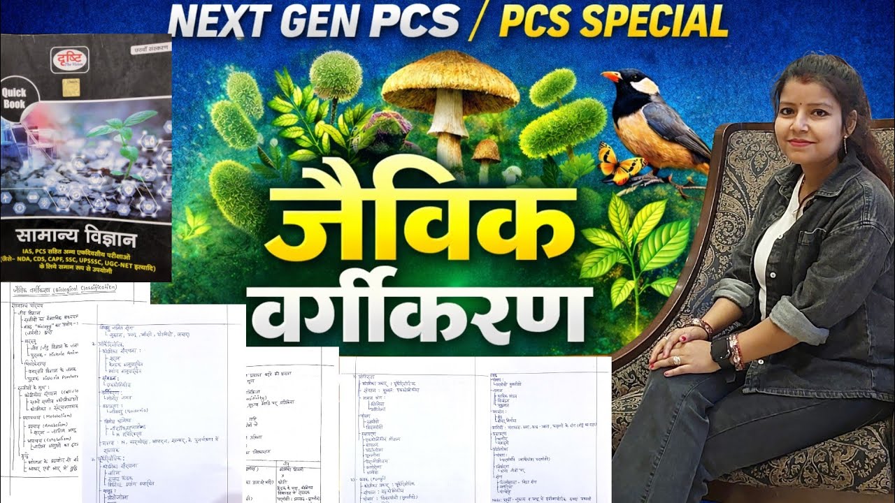 सामान्य विज्ञान | Biology Chapter 1 – जैविक वर्गीकरण (Part-1) | Drishti Book | Short Note