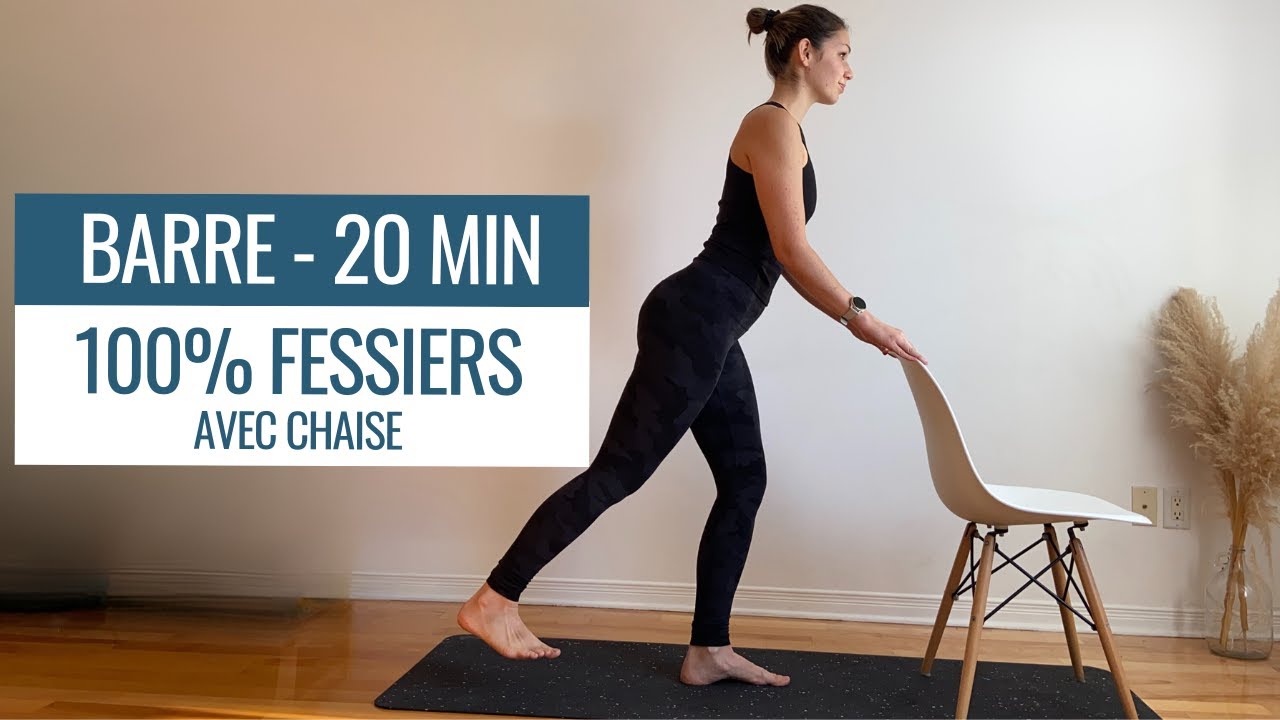 BARRE au sol & chaise | 20MIN | 100% Fessiers 🍑🌶️