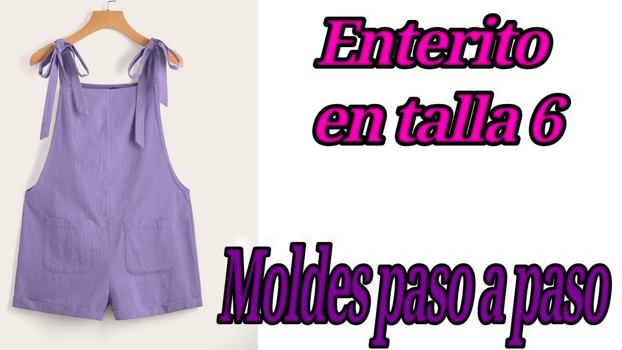 Enterito en talla 6 💖 Moldes paso a paso